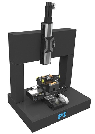 5-Axis Granite-Split-Bridge-System with XY-Table with Linear Motors, 2-Axis Goiniometer and Z-Axis Stage